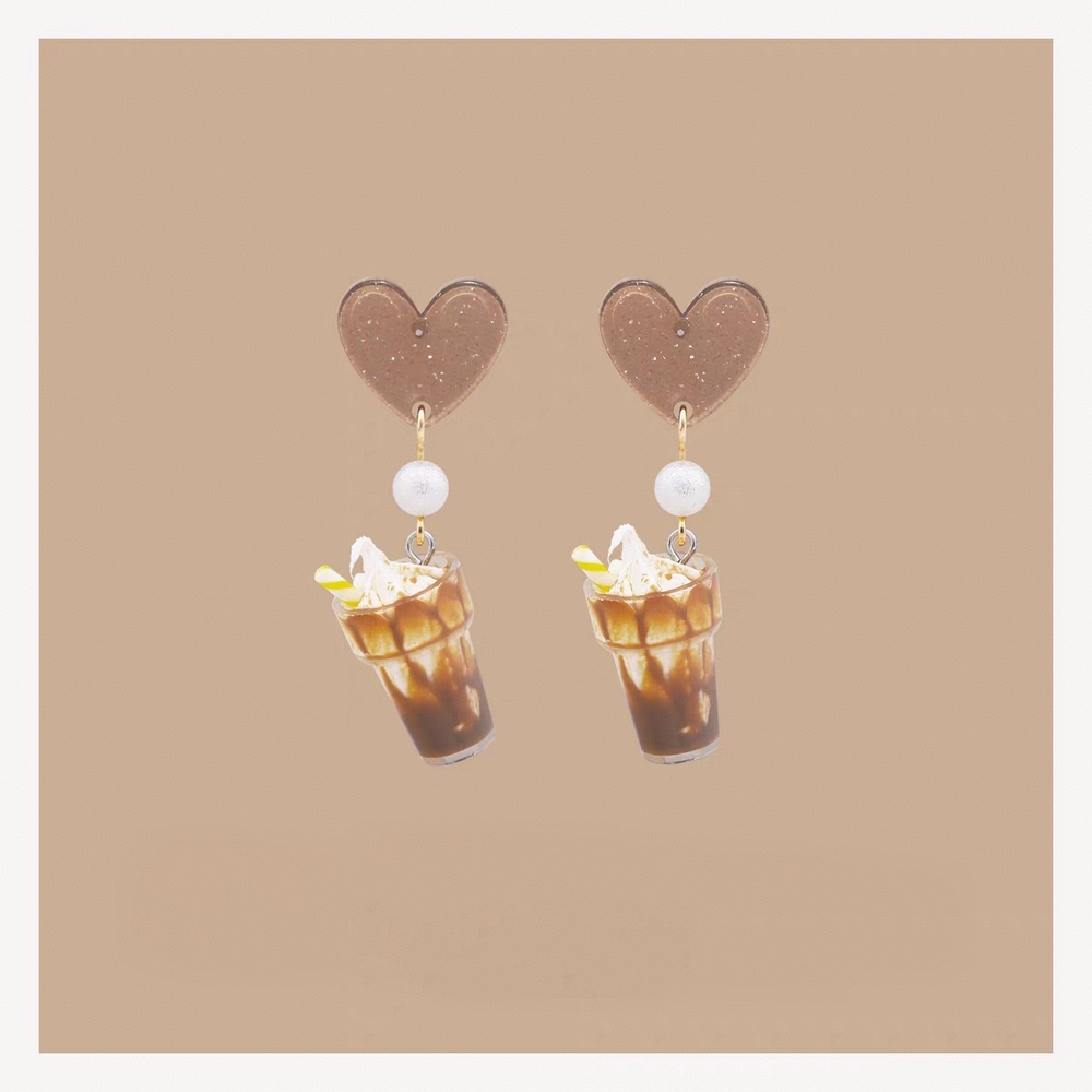 Mocha Ice Cream Bar Earrings